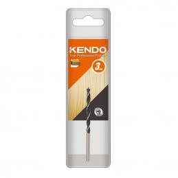 KENDO-13103004-ดอกสว่านเจาะไม้-แบบมีเดือย-3-0-×-61mm